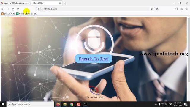 Speech to Text Conversion using Django | Python Final Year Project смотреть онлайн