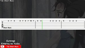 Demon Slayer OP - Gurenge Guitar Tutorial (Kimetsu no Yaiba)