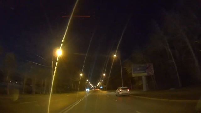 Движение на автомобиле из Боровского в Тюмень в вечернее время смотреть онлайн