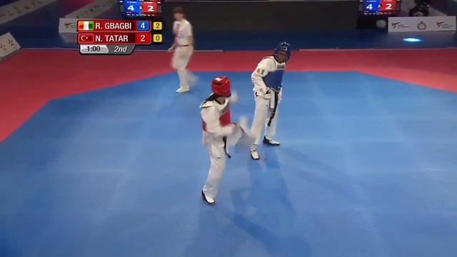 2017 WT GRAND PRIX SERIES Semifinal -67kg Female Nur TATAR (TUR) vs Ruth GBAGBI (CIV) смотреть онлайн