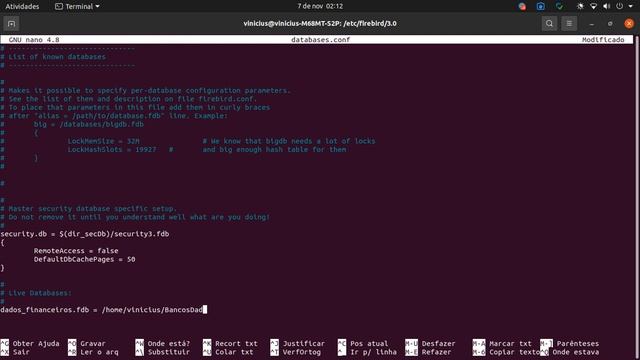Registrar banco de dados Firebird 3.0 no Ubuntu 20.04 usando databases.conf смотреть онлайн