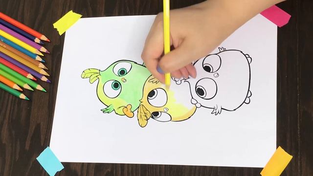 Coloring, Angry Birds Baby смотреть онлайн