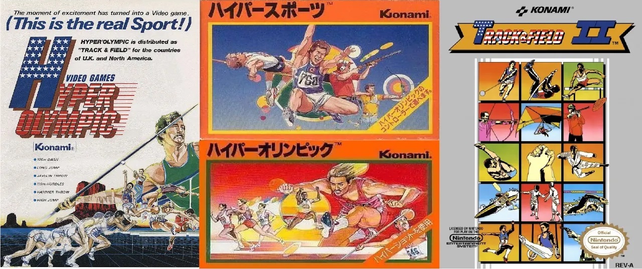 Track & Field серия игр в 2D