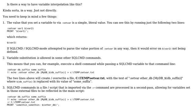 Databases: Variable inside another variable in SQLCMD mode (2 Solutions!!) смотреть онлайн