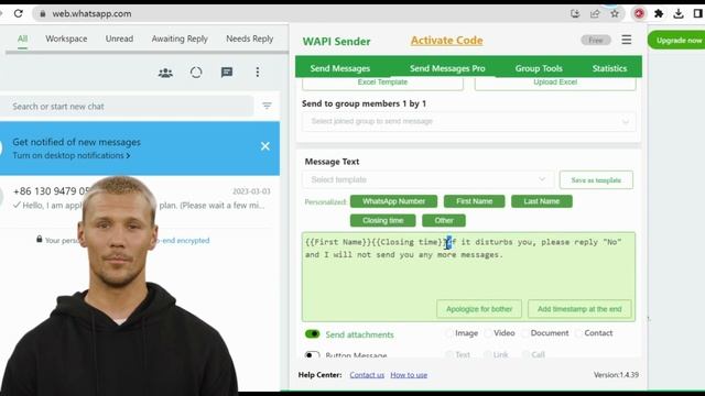 The Top 1 Free WhatsApp Bulk Message Tool——WA Web Sender смотреть онлайн
