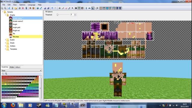 How to make a minecraft skin on McSkin3D смотреть онлайн