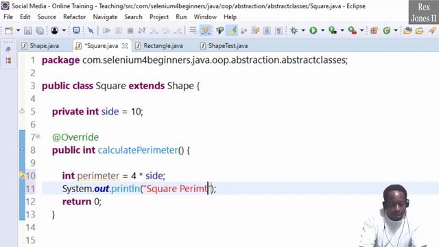✔ Abstract Class & Methods / Abstraction In Java OOP | (Video 118) смотреть онлайн
