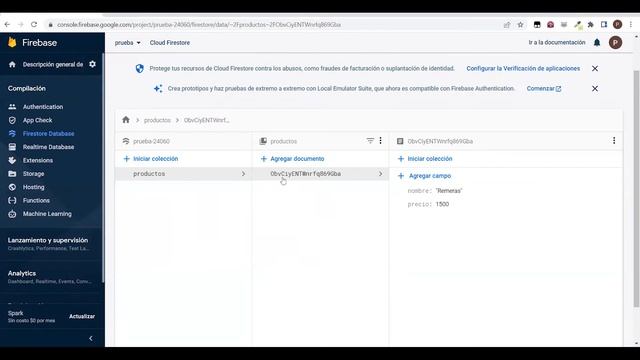 crear una base de datos en firebase смотреть онлайн