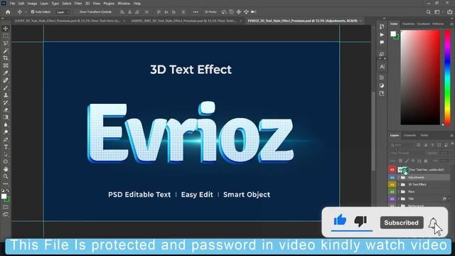 34+ 3D Text Effect in PSD Photoshop Tutorial Part 71 смотреть онлайн