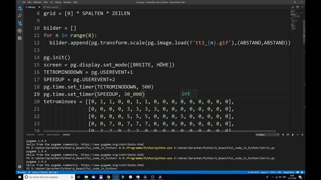 Python lernen, #11 Tetris смотреть онлайн