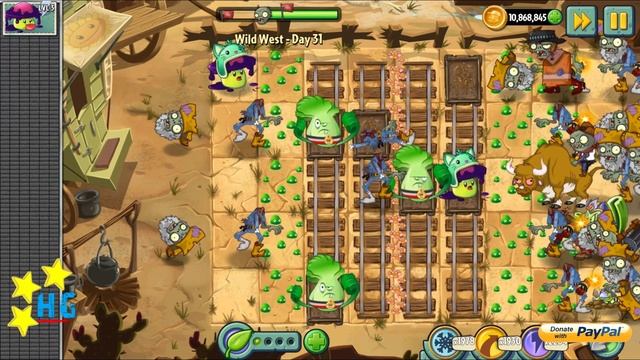 Plants vs Zombies 2 - Wild West - Day 31 [Special Delivery] No Premium смотреть онлайн