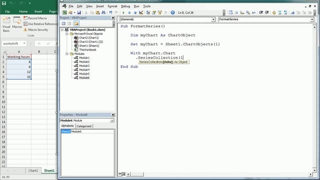 Excel VBA Objects: Chart Object (Part 2) смотреть онлайн