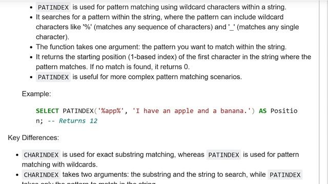 SQL Interview Question and Answers | CHARINDEX and PATINDEX in SQL смотреть онлайн