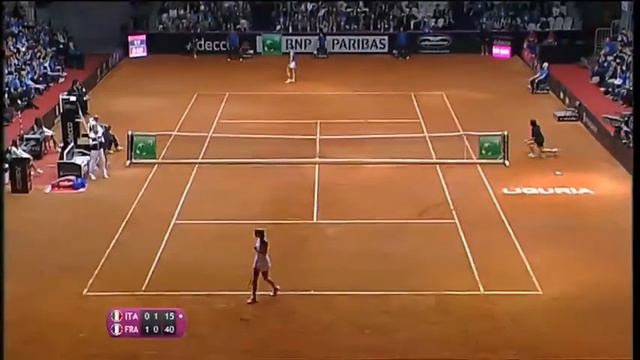 Resumen Italia v Francia, 1° ronda Grupo Mundial 2015 смотреть онлайн