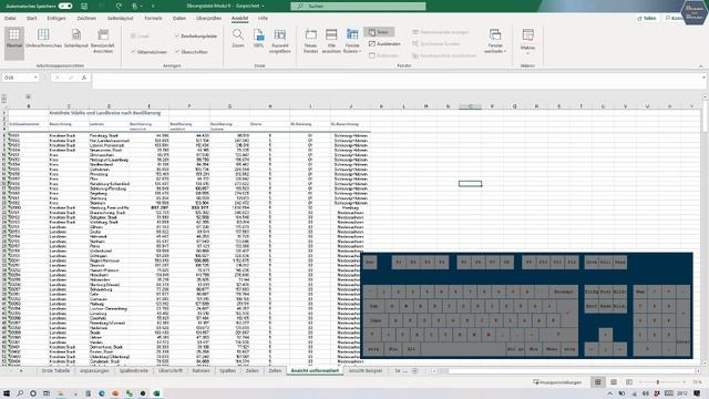 Excel: Reiter Ansicht| Modul 0 absolute Grundlagen von Excel 11 смотреть онлайн