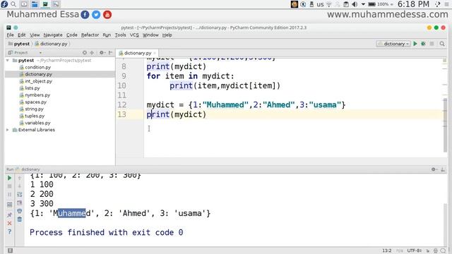 13 Python 3 Dictionary смотреть онлайн