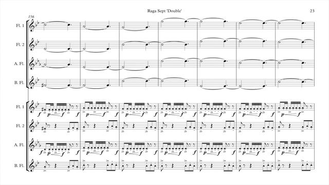 Derek Charke - Raga Sept 'Double' (for Double Flute Quartet)