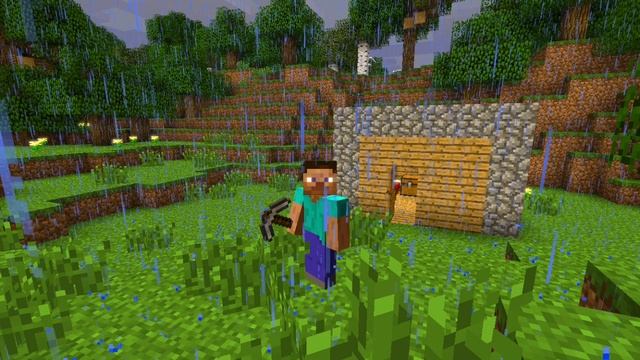 Nostalgic And Relaxing Minecraft Music (with Rain Sounds)