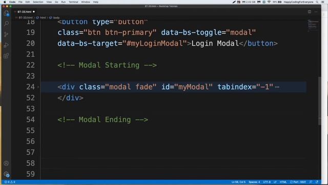 Bootstrap Tutorial 43 - Modal - 2 - Bootstrap tutorial for beginners смотреть онлайн
