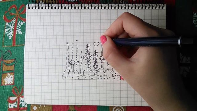 Как нарисовать аквариум смотреть онлайн
