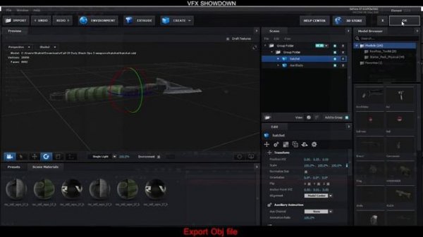 Export Obj Models in After Effect with Element 3D Quick Tutorial