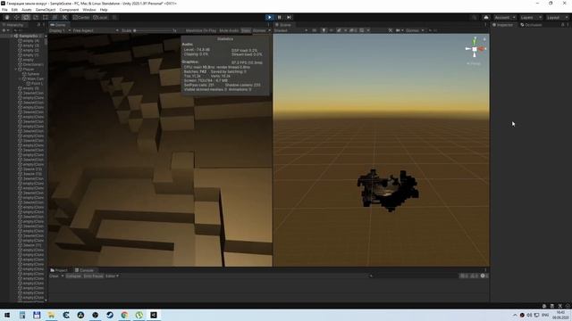 Unity3D 26. Отключение MeshRenderer у скрытых объектов. Без оптимизации. смотреть онлайн