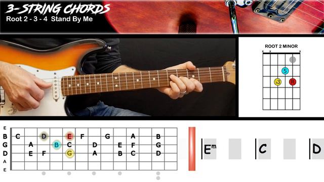 Stand By Me - Ben E King | GUITAR LESSON | Triads Chords смотреть онлайн
