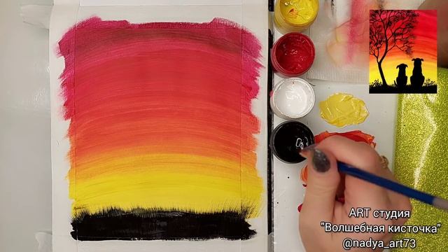 Рисунок гуашью. Рисуем силуеты на закате. #мк #гуашь #рисовение_дети #artwork #простыерисунки смотреть онлайн