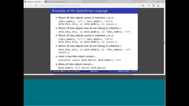 CI WG demo: QueryArrow смотреть онлайн
