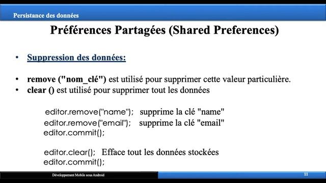 #6 - Android- Persistances des données- Préférences Partagées- Shared Preferences - Partie 1 смотреть онлайн