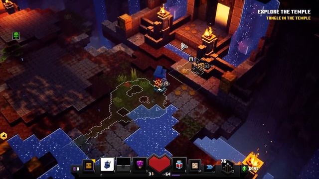 Overgrown Temple All Secrets Locations Minecraft Dungeons смотреть онлайн