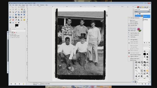 How To Fix An Old Photo With Gimp Part VI Completely Fixed смотреть онлайн