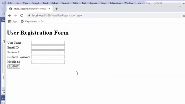 Inserting Data in Database using ASP NET in MS SQL Server 2012 - Part 1 смотреть онлайн