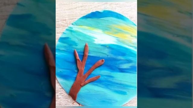 Мастер-класс от воспитателя Одношевиной О.В. - "Весенняя поделка в крышке от сметаны" смотреть онлайн