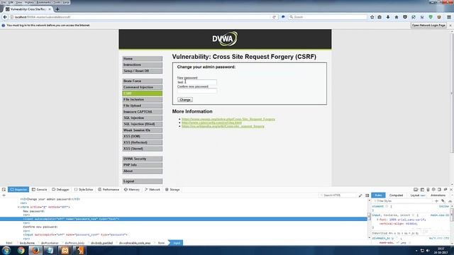 how to use CSRF Cross Site Request Foregery DVWA Medium Vulnerablity Solution смотреть онлайн
