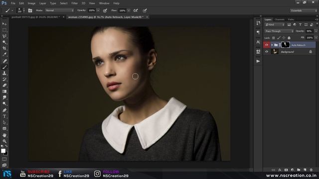 FASTEST 1 Click Automatic Skin Retouching Actions Free in Photoshop CC 2018/2019 смотреть онлайн