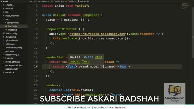List item Components in React Native смотреть онлайн