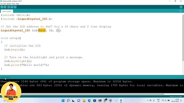 16x2 lcd display errors solved 101% || library Installation,i2c finder, text code Step to Step Wise смотреть онлайн