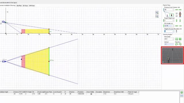 How to design CCTV system. Part1: Camera Installation Drawing, focal length,pixel density смотреть онлайн