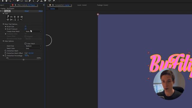 Анимированный жидкий текст в After Effects! Эффект Liquify! Dripping text AE смотреть онлайн