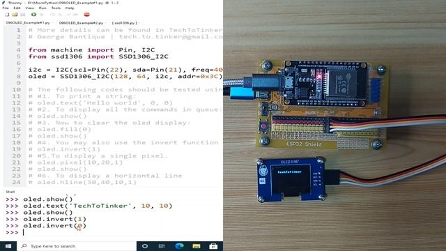 010 - MicroPython TechNotes: 0.96 OLED Display смотреть онлайн