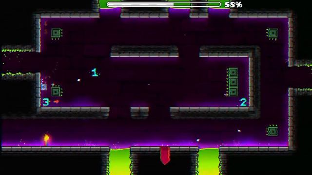 Уровень "Dash" на телефоне в geometry dash 2.2! смотреть онлайн