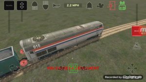 Крушу поезд в игре train and rail yard simulator.