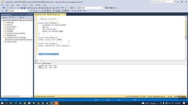 Constraints | Database Management Systems | MSSQL | SQL Server Management Studio | Part 5 смотреть онлайн