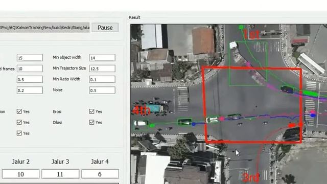 Vehicle counting and tracking in crossroads using Kalman filter, MOG2 & Hungarian Algorithm смотреть онлайн