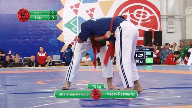 Алыш Курош: Мадаминбек Шаршенаалы уулу (КЫР) - Росумурат Медов (ТКМ) смотреть онлайн