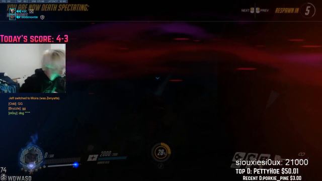 #Overwatch Rage - xQc loses it all смотреть онлайн