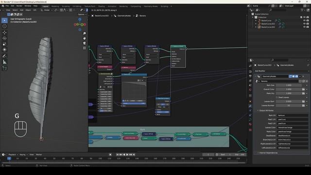 Blender Geometry nodes - Banana Generator - Silent Tutorials 11 смотреть онлайн
