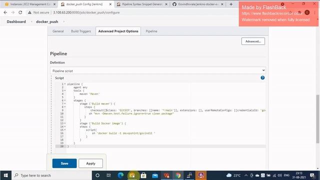 #4: Build Docker Image using Jenkins Pipeline in Hindi | Push Docker Image to Docker Hub in Hindi смотреть онлайн