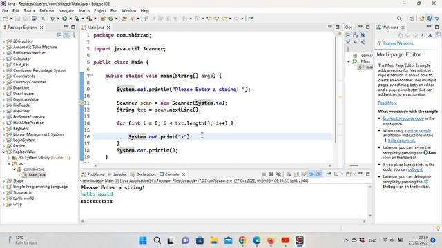 Replace value | Java смотреть онлайн